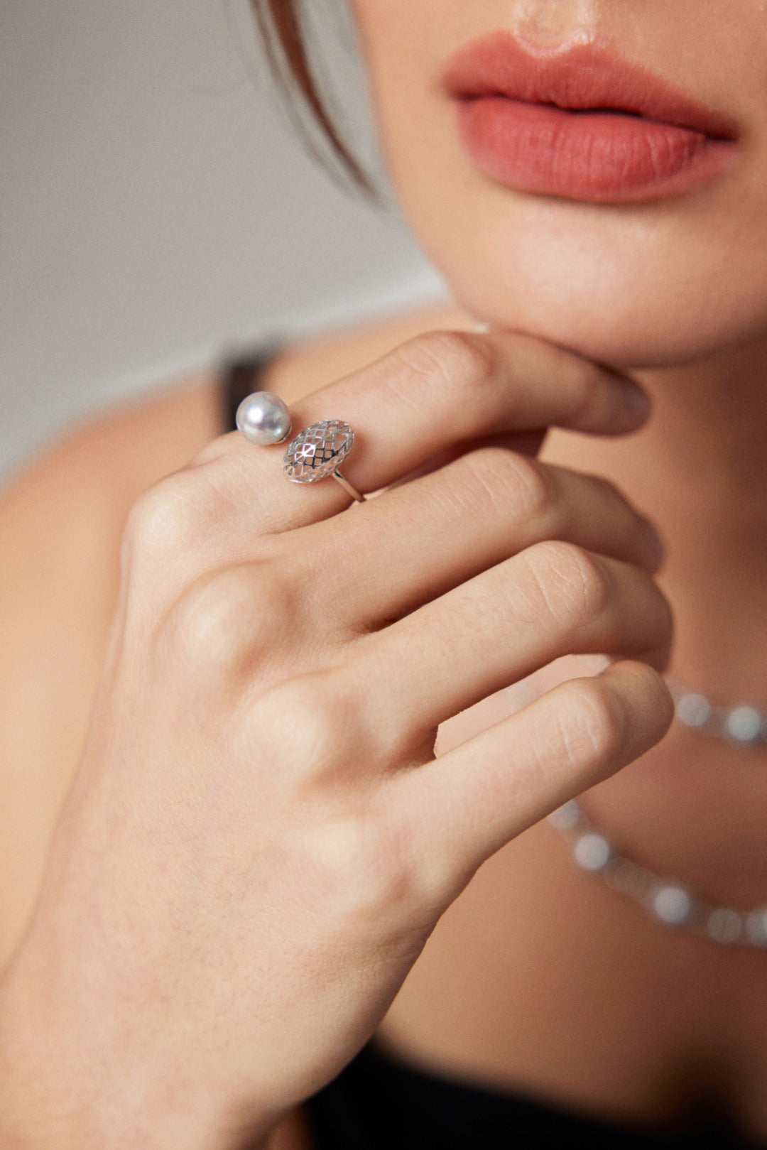 Seawater pearl ring HJ0196