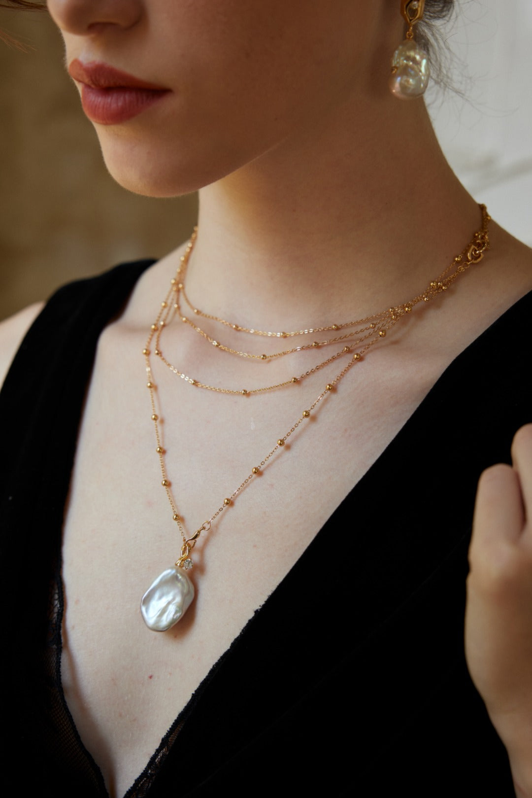Baroque Necklace D0574-2