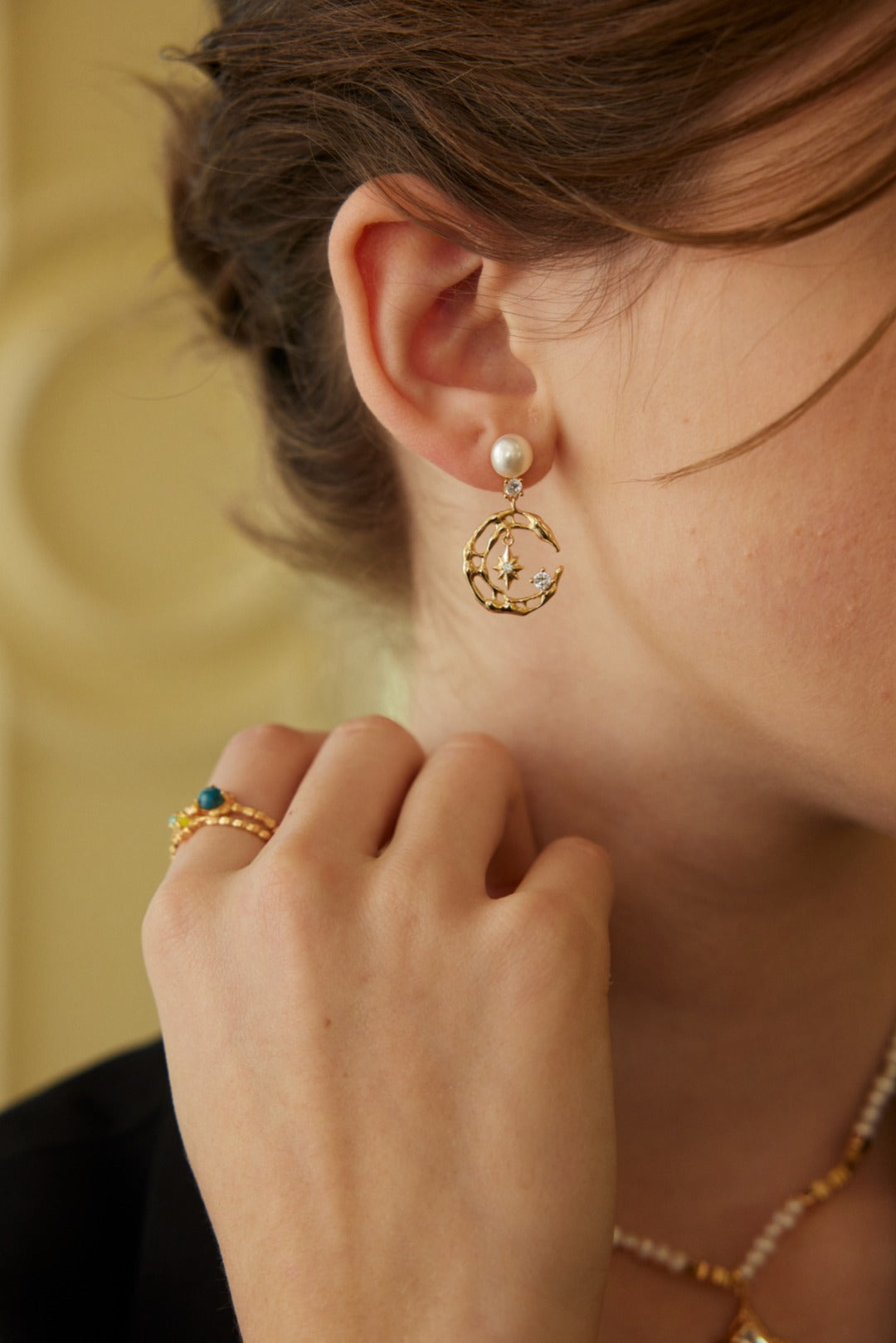 Zircon earrings E01250-2