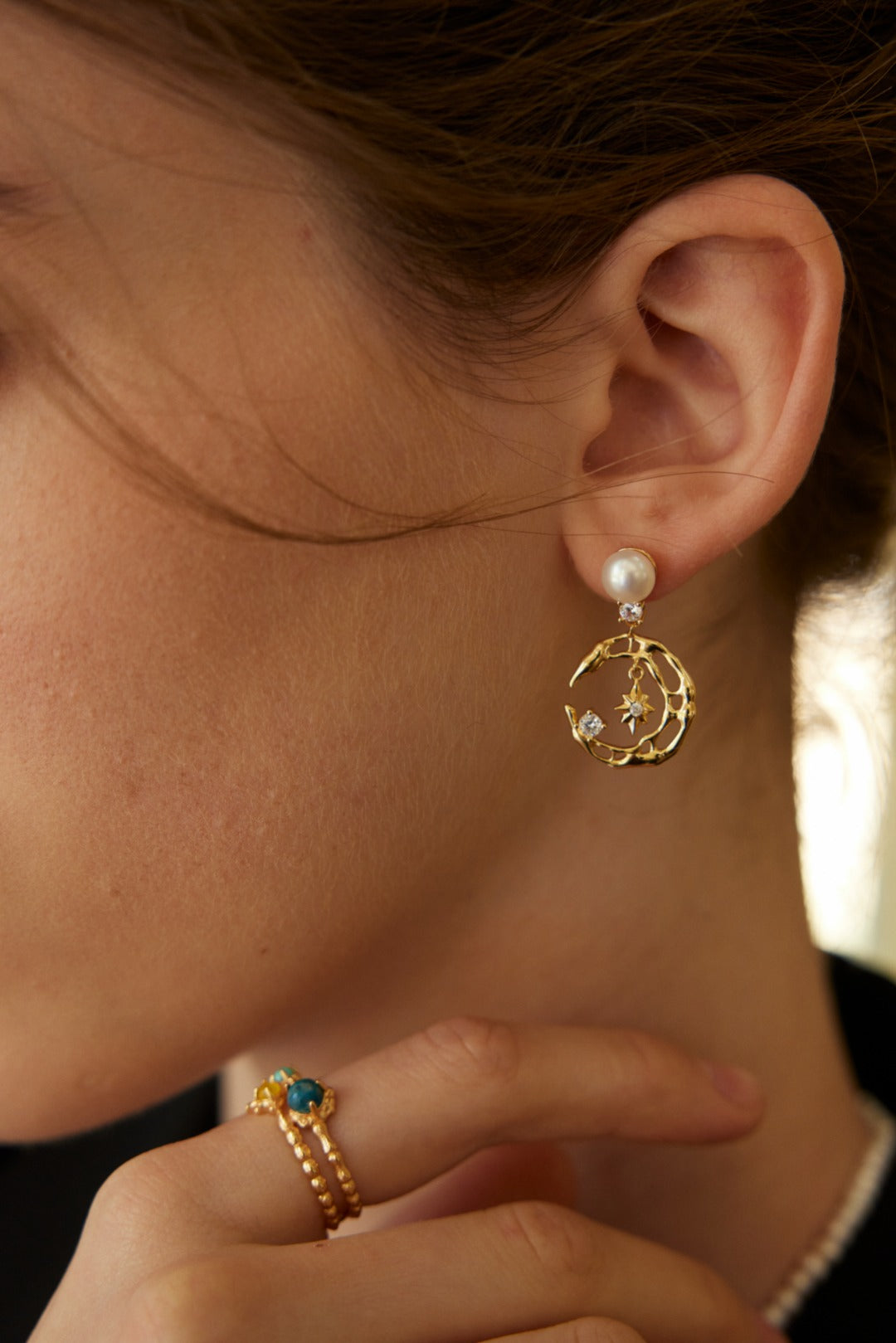 Zircon earrings E01250-2
