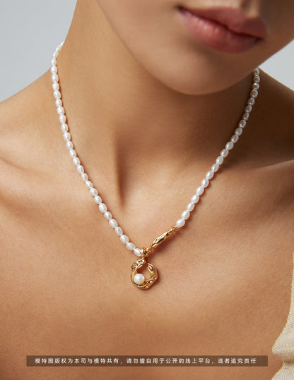 Pearl earrings YE0079
