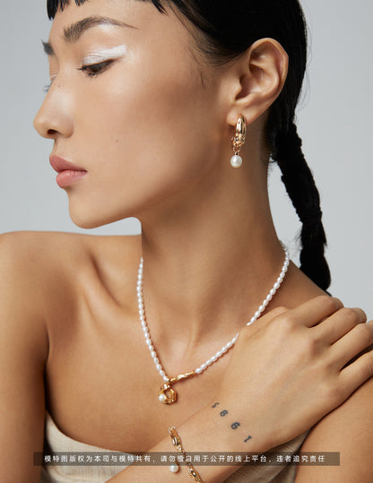 Pearl earrings YE0079