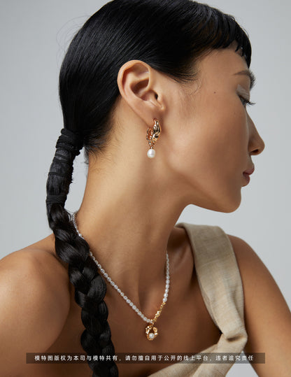 Pearl earrings YE0079