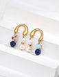 Lapis lazulio earrings E01251-2