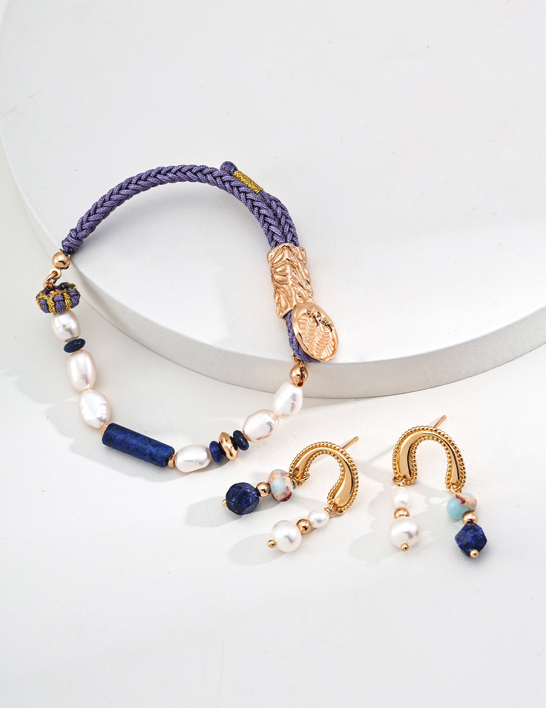 Lapis lazulio earrings E01251-2
