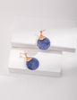 Blue Dongling jade earrings E0958