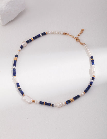 Lapis LAV Necklace D0425