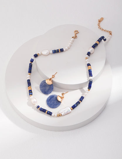 Lapis LAV Necklace D0425