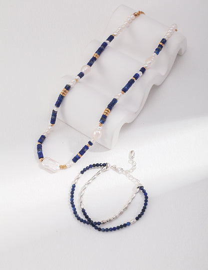 Lapis LAV Necklace D0425