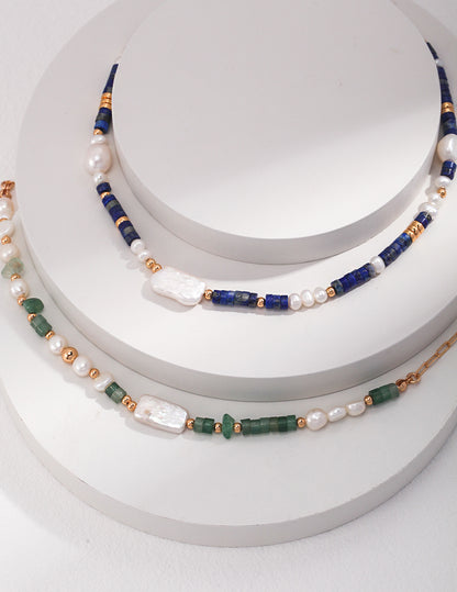 Lapis LAV Necklace D0425