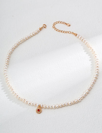 Moon Pearl Necklace D0589