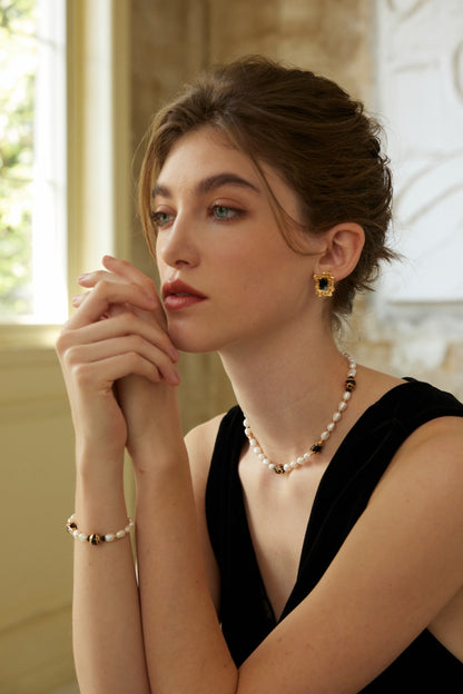 Black Onyx Necklace D0540