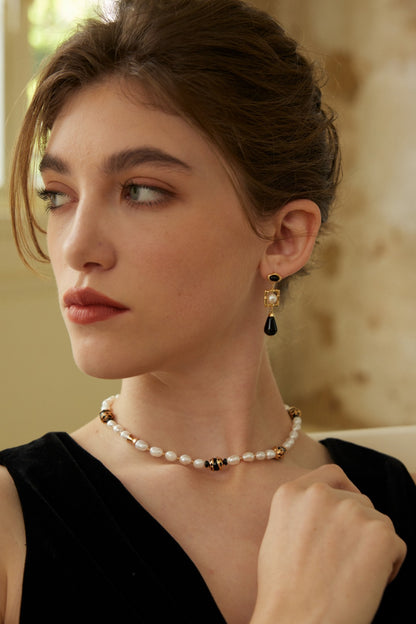 Black Onyx Necklace D0540