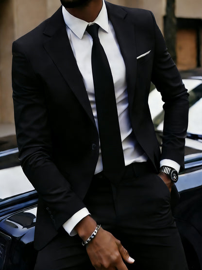 Men's Suite 2-Piece Black- FR-MST2404141C