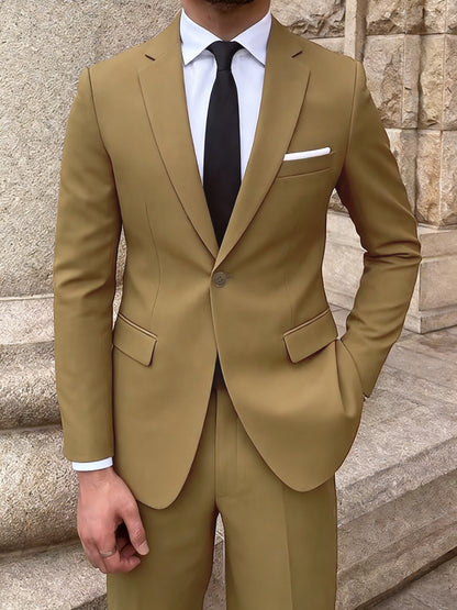 Men's Suite 2-Piece Brown- FR-MST2307151F