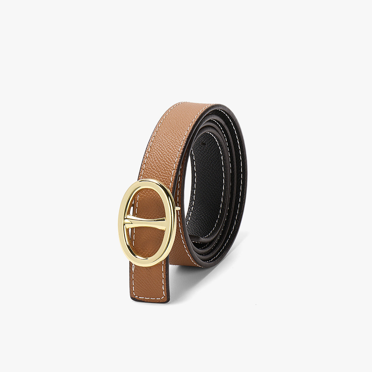 Ladies' all-match and fashionable belt with a pig nose buckle