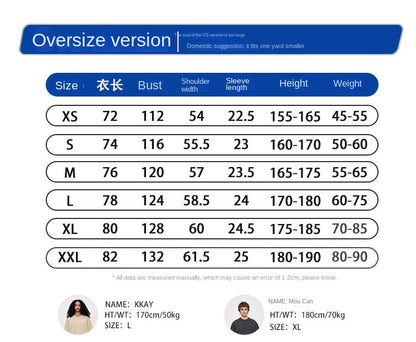 RFSD Men's 2025 Spring and Summer 305G Heavy T-shirt Men's American Pure Cotton Tide Brand Solid Color Short Sleeve Teenager T-shirt SH-682