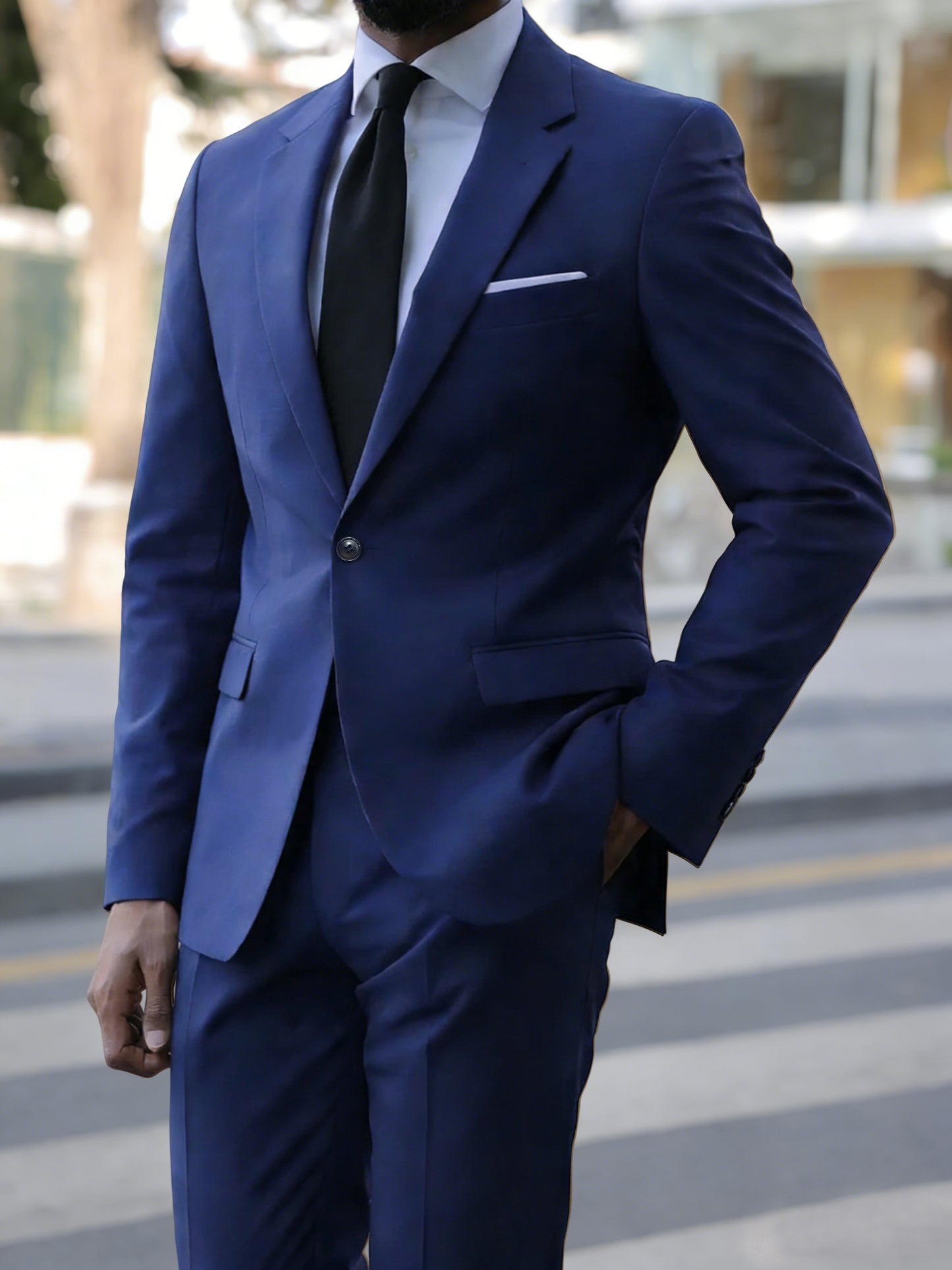 Men's Suite 2-Piece Blue- FR-MST2307151I