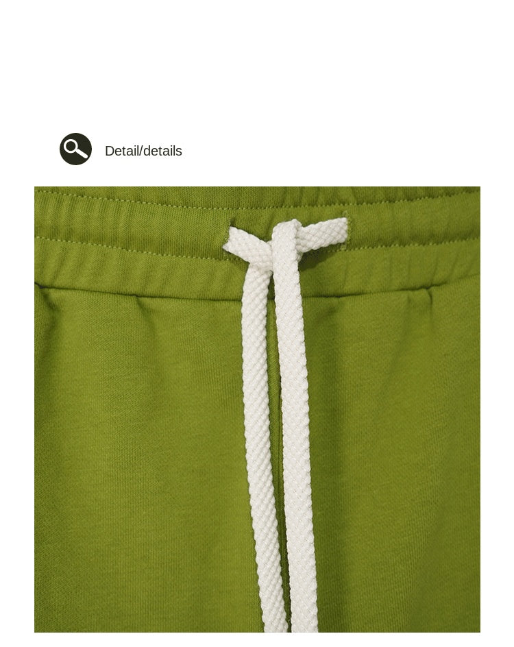 RFSD Men's 2025 Summer New Loose Terry Trousers Adjustable Buckle Ruffle Design Trendy Brand Straight Pants For Men SHW-439