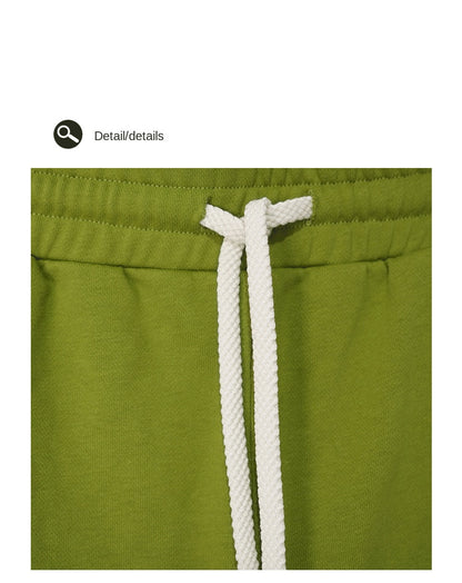 RFSD Men's 2025 Summer New Loose Terry Trousers Adjustable Buckle Ruffle Design Trendy Brand Straight Pants For Men SHW-439
