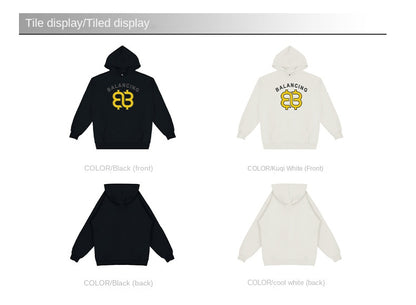 2024 Autumn And Winter Heavy 420G Thickened Embossed Hooded Wear Loose Casual Wear Men SHW-429