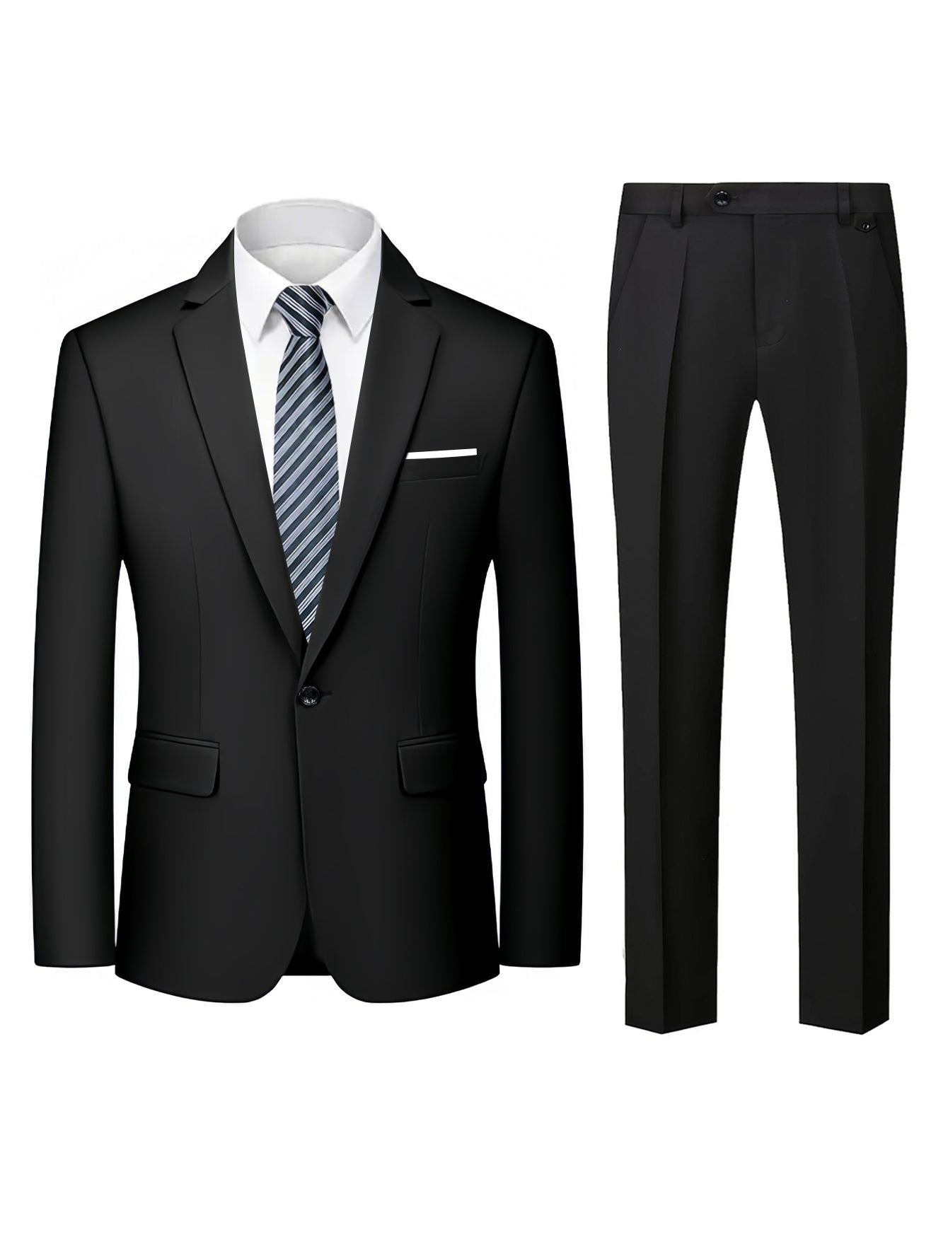 Men's Suite 2-Piece Black- FR-MST2404141C